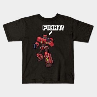 Pixel Art Anime Robot Kids T-Shirt